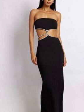 sparkly black dress maxi Berylove Women Sparkly A-Line Evening Dress Long Sleeve Cut Out Maxi Black Tie Dress With Sequins, Black / US14